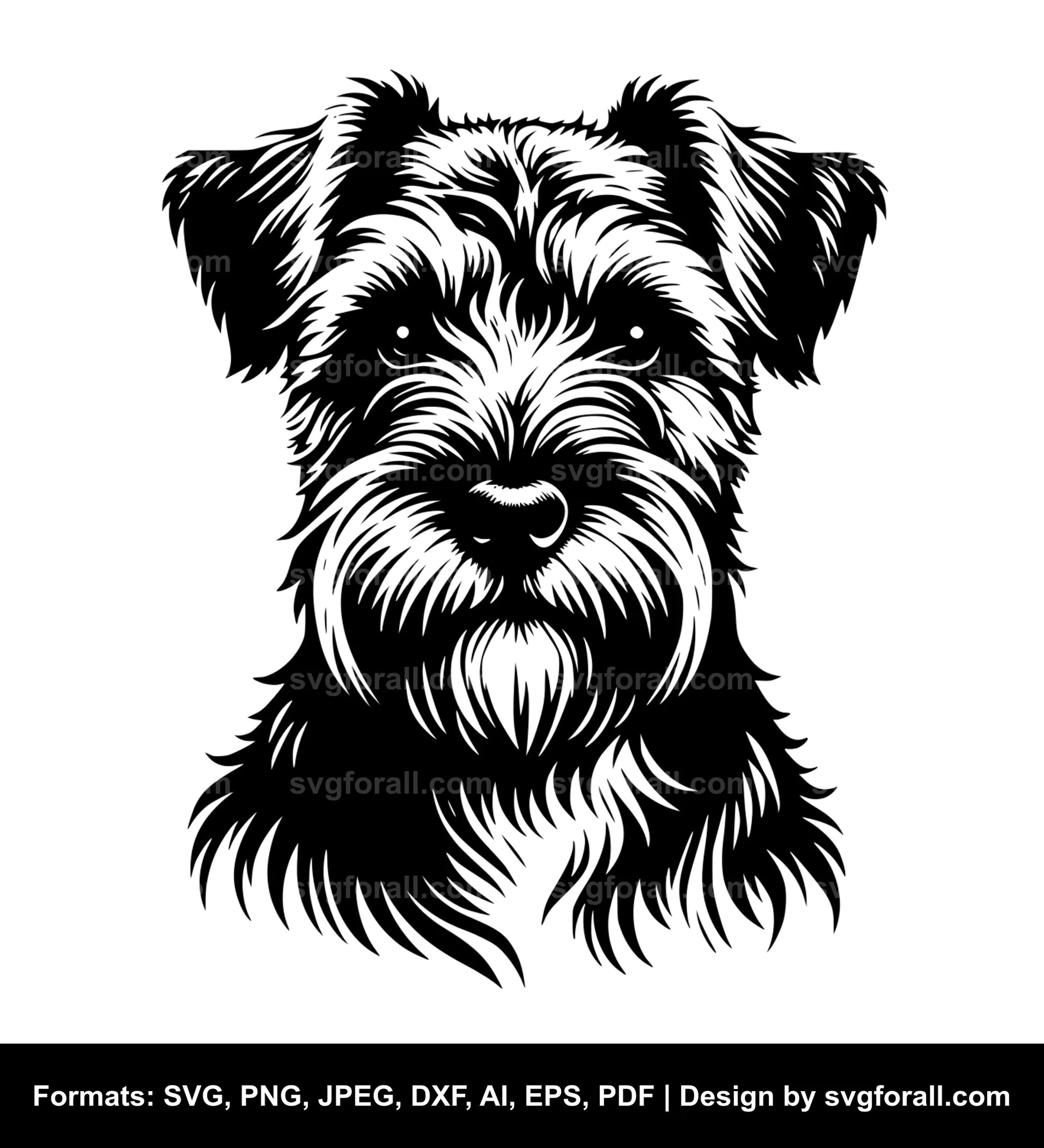 Border Terrier Dog SVG