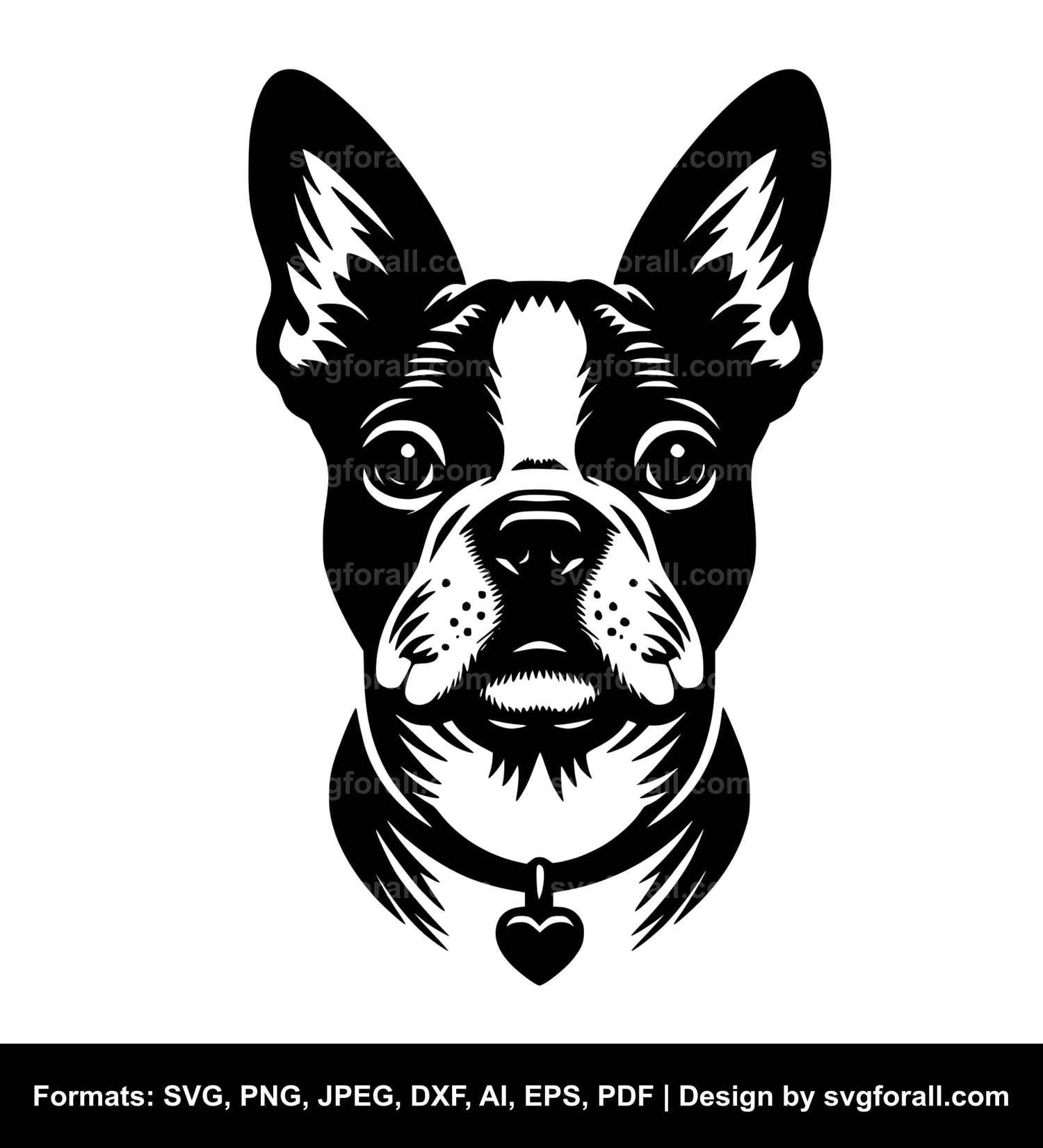 Boston Terrier Dog Cricut SVG