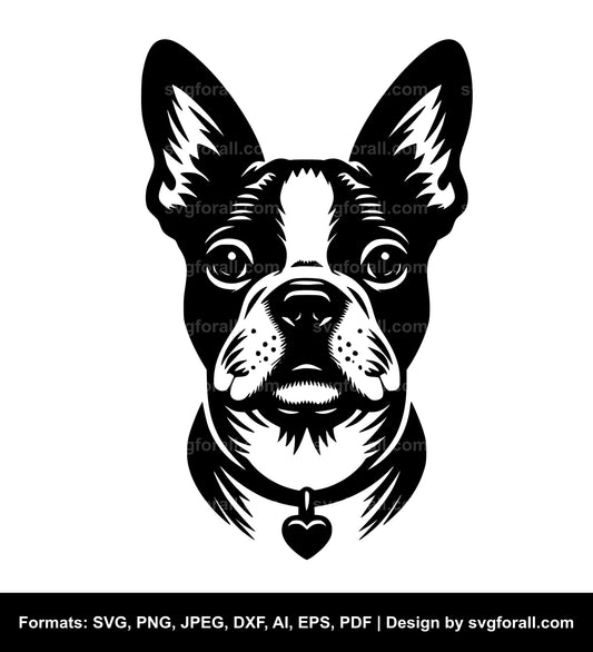 Boston Terrier Dog Cricut SVG