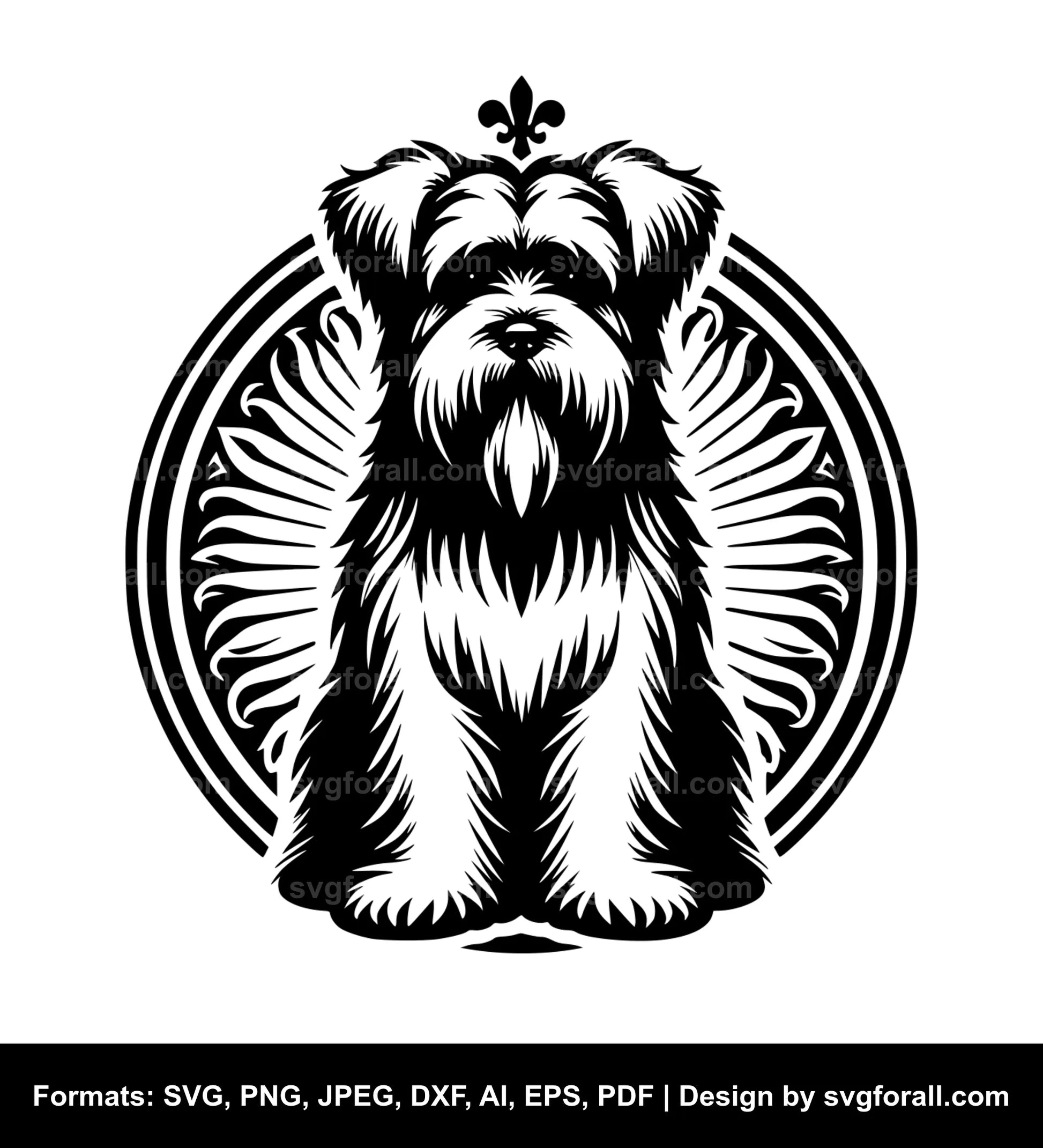 Bouvier Des Flandres Dog SVG Vector