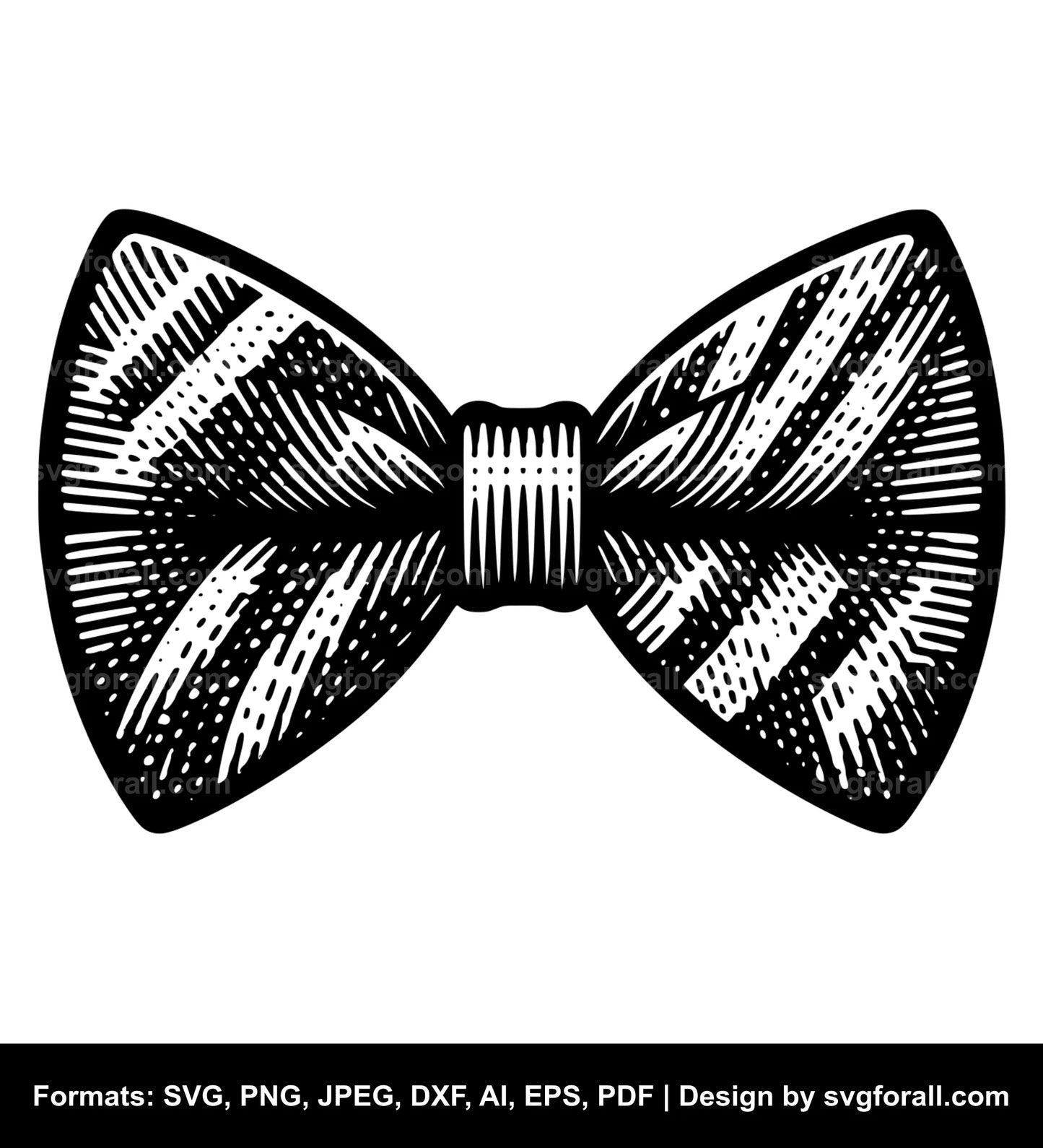 Bow Tie Black SVG