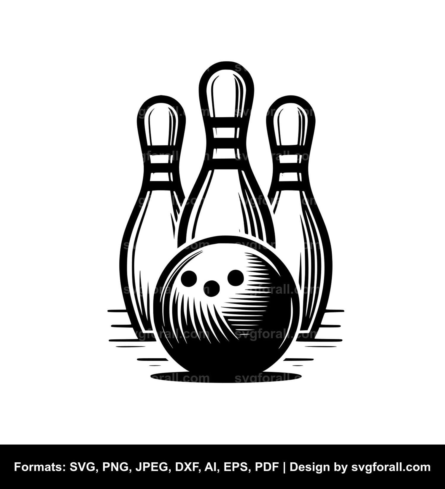 Bowling Cricut SVG