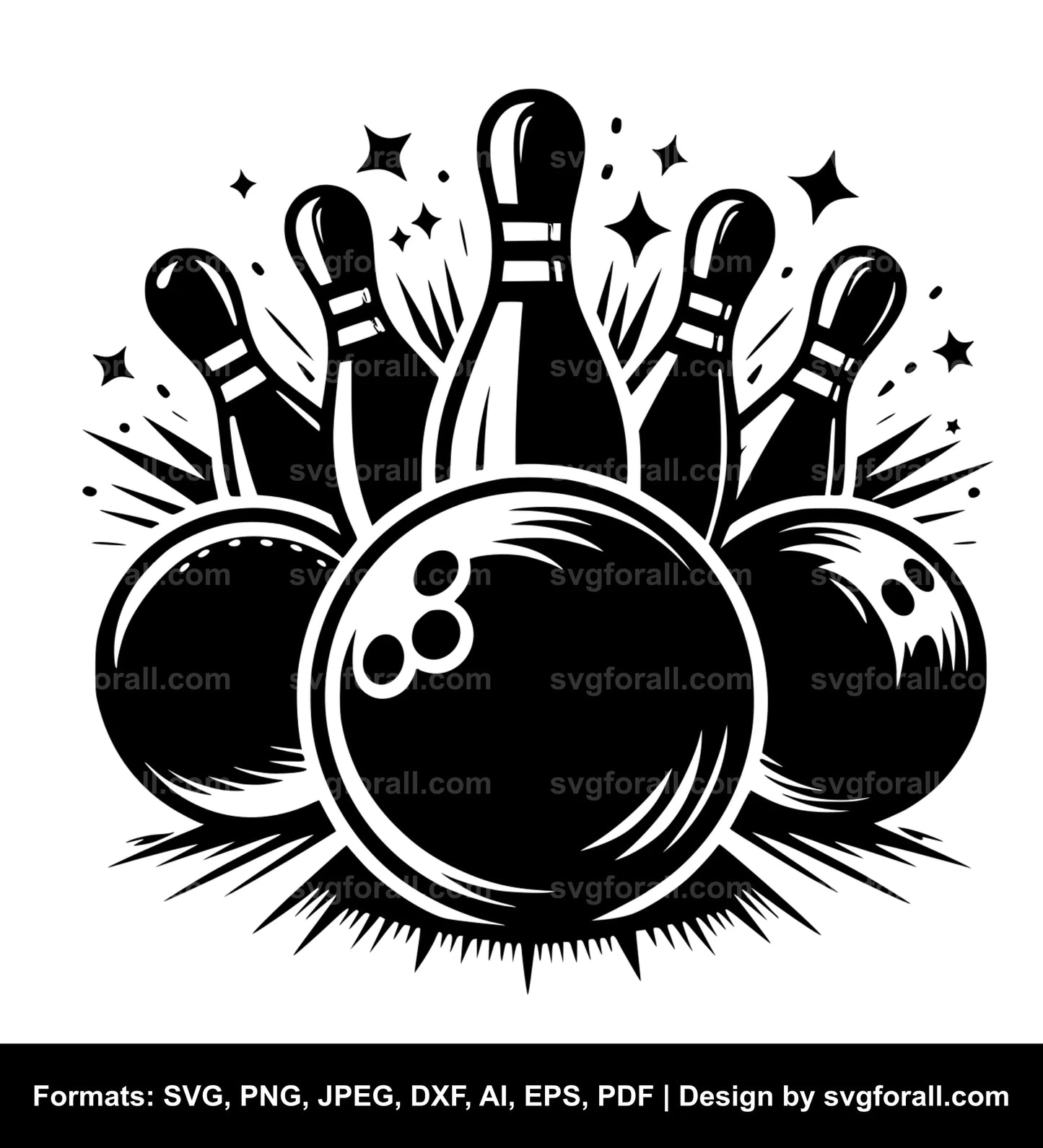 Bowling Vector SVG