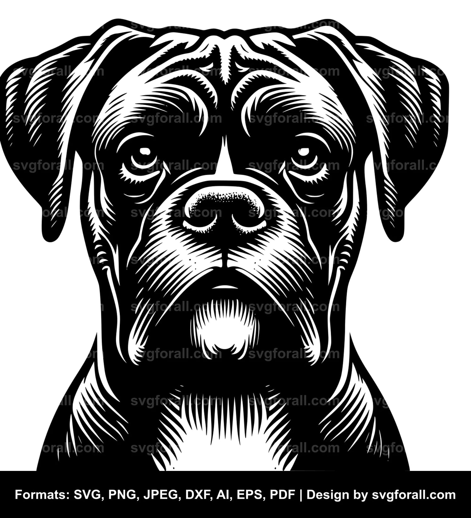 Boxer Dog Cricut SVG