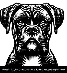 Boxer Dog SVG