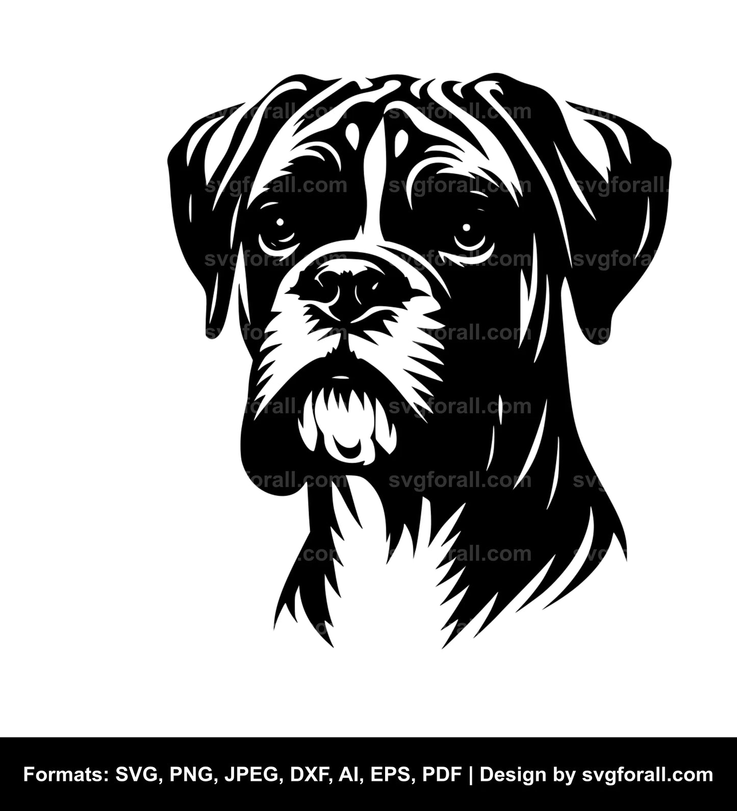 Boxer Dog SVG File