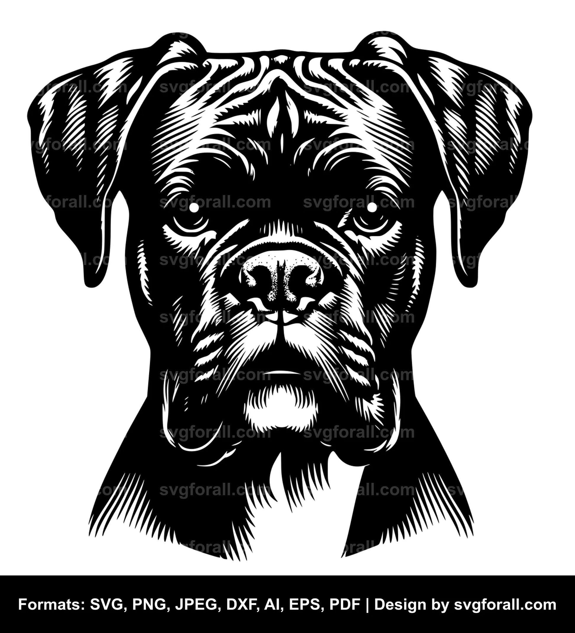 Boxer Dog SVG PNG