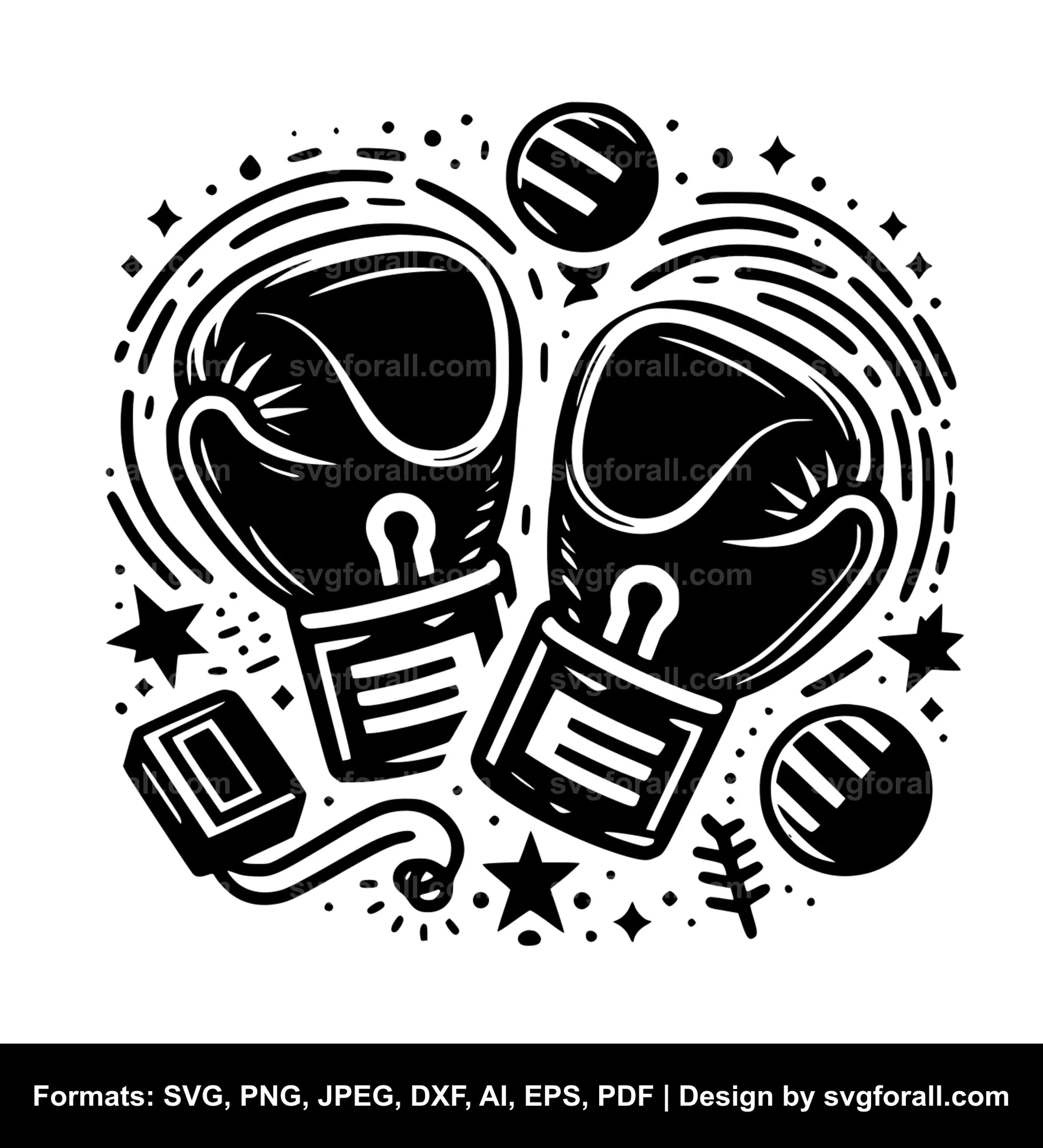 Boxing Glove Black SVG