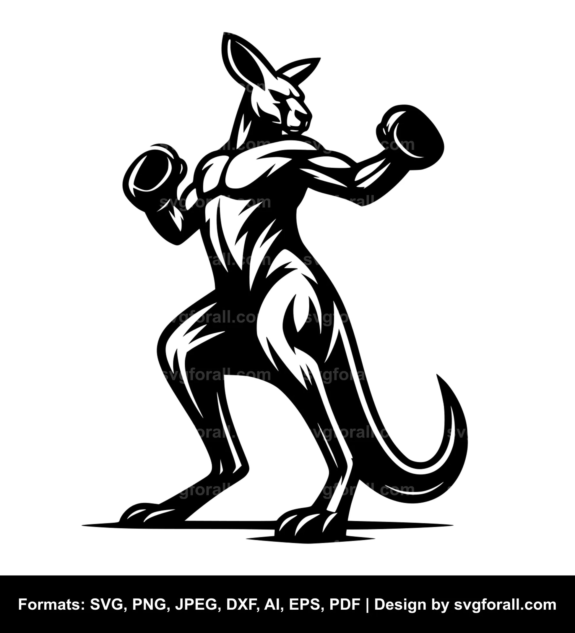 Boxing Kangaroo SVG Download