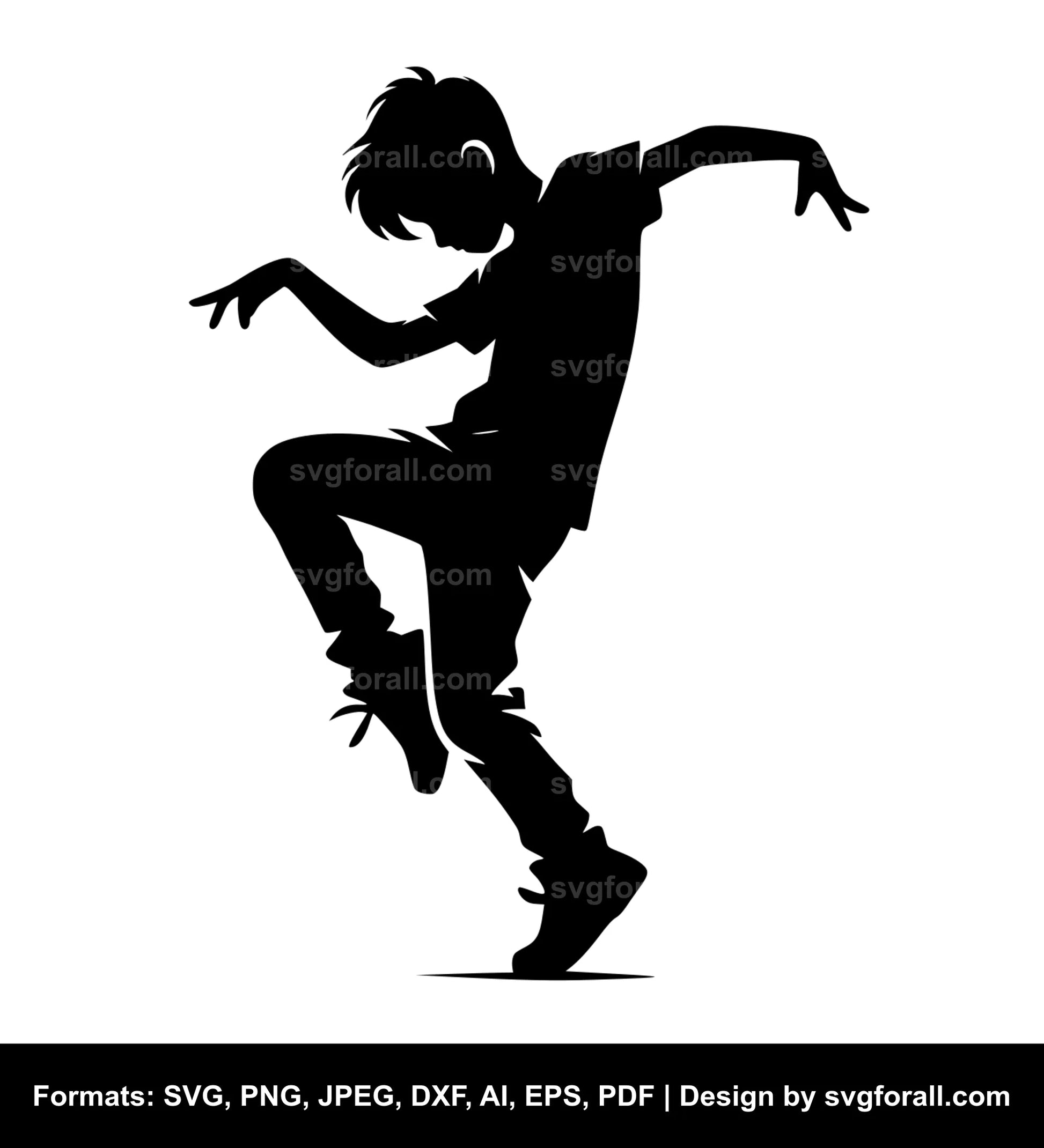 Boy Dancing SVG Download