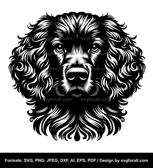 Boykin Spaniel Dog Black SVG