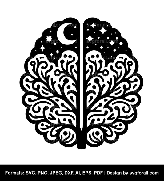 Brain SVG File