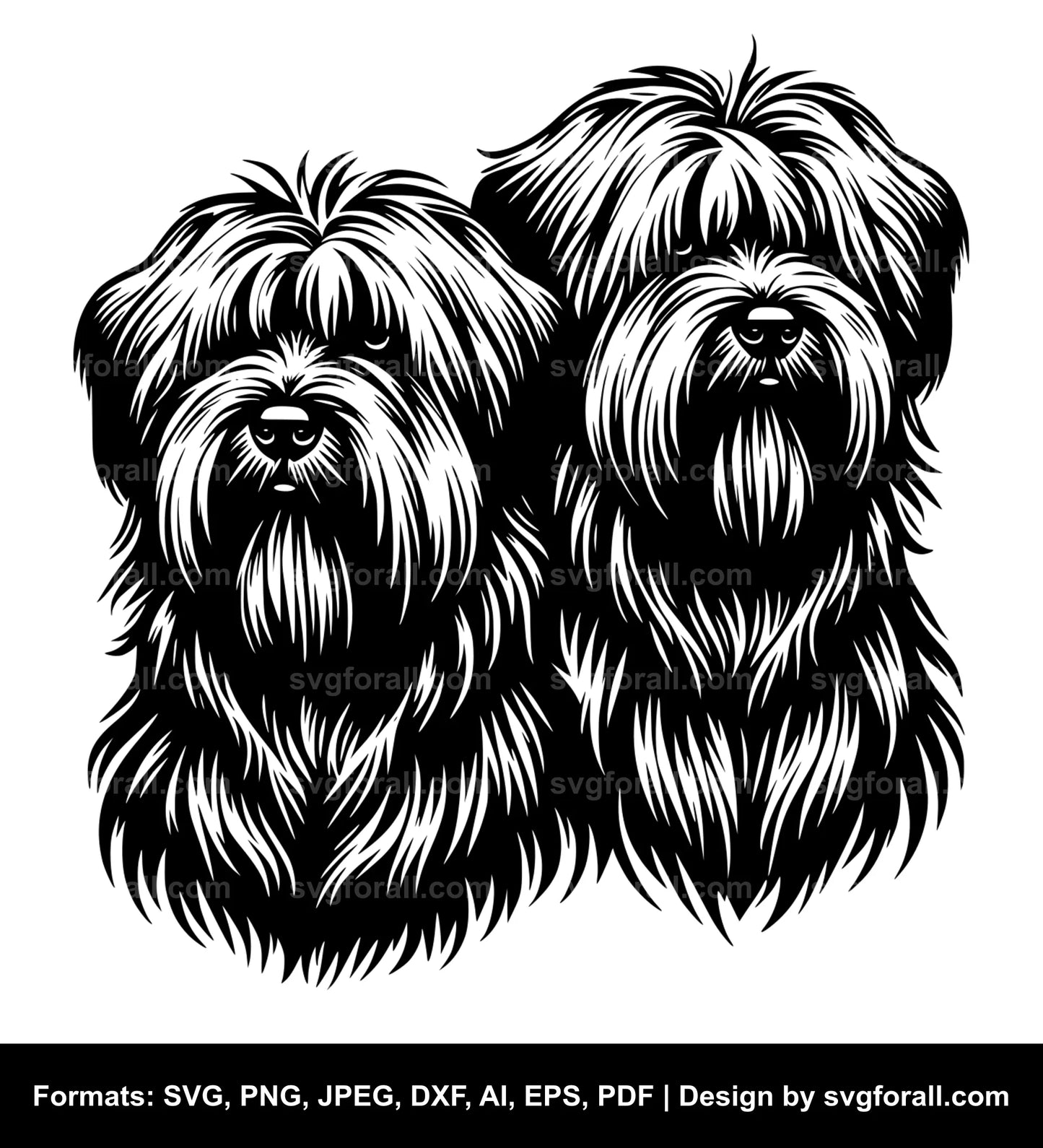 Briard Dog SVG Design