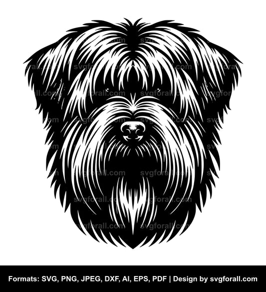 Briard Dog Vector SVG