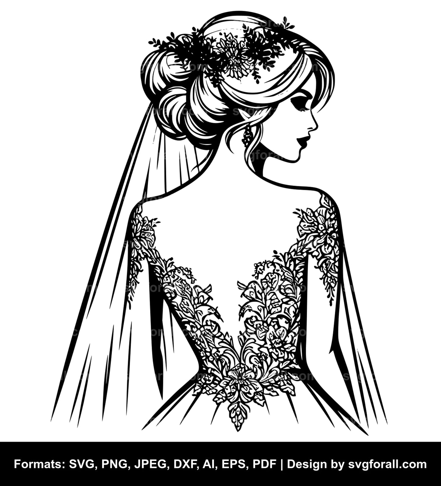 Bride SVG Clipart