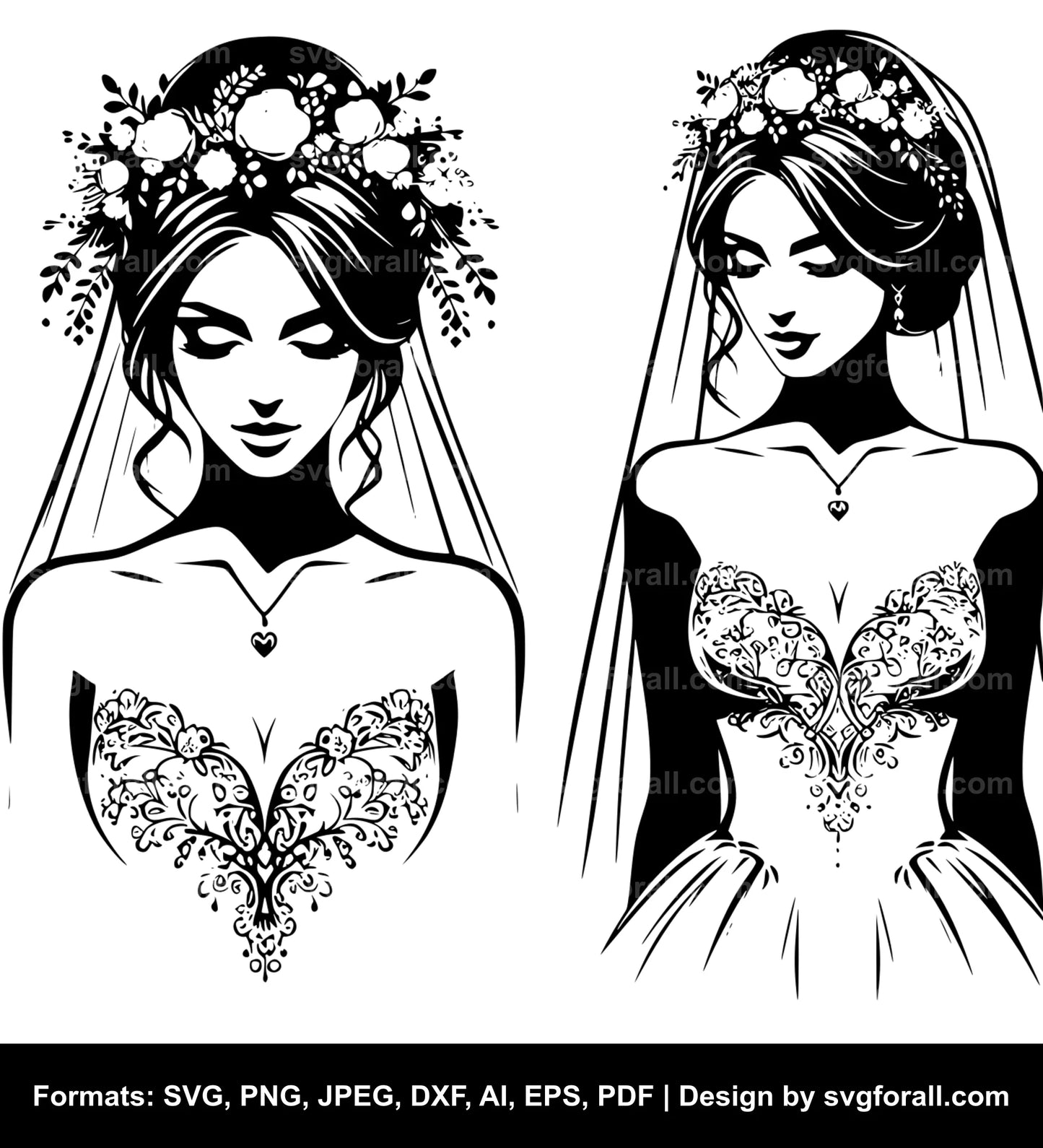 Bride Vector SVG