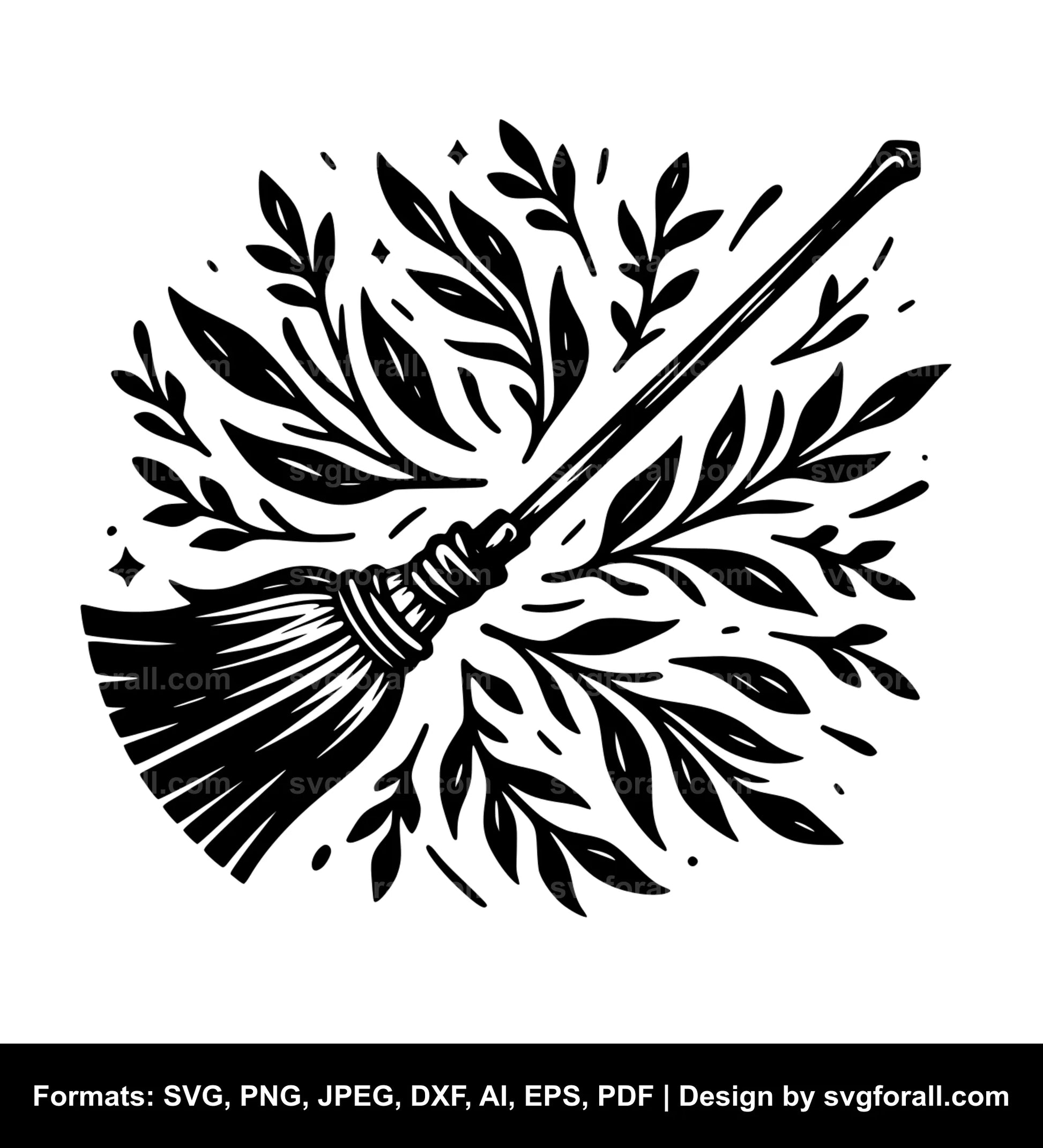 Broom Black SVG