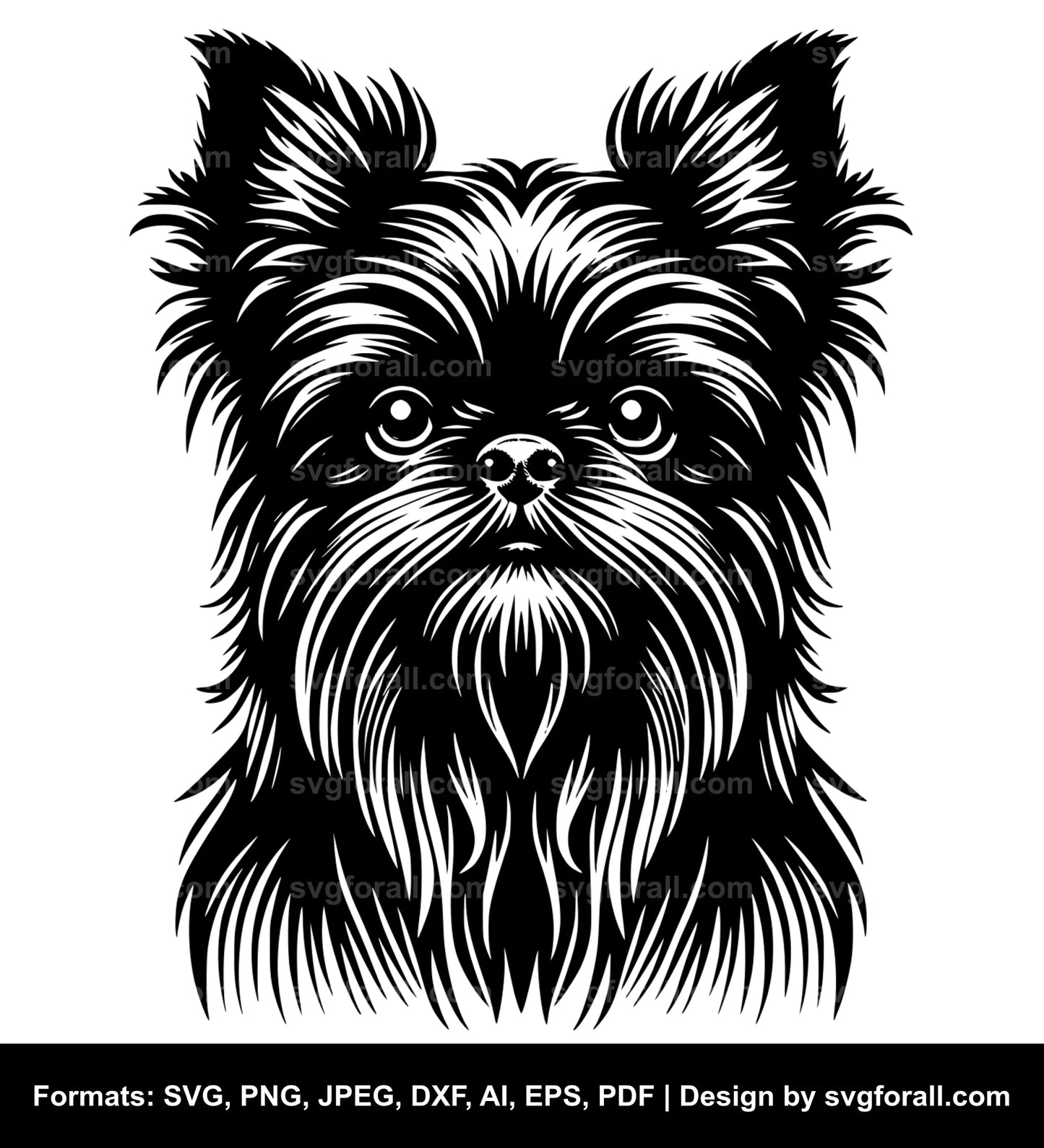 Brussels Griffon Dog SVG Design