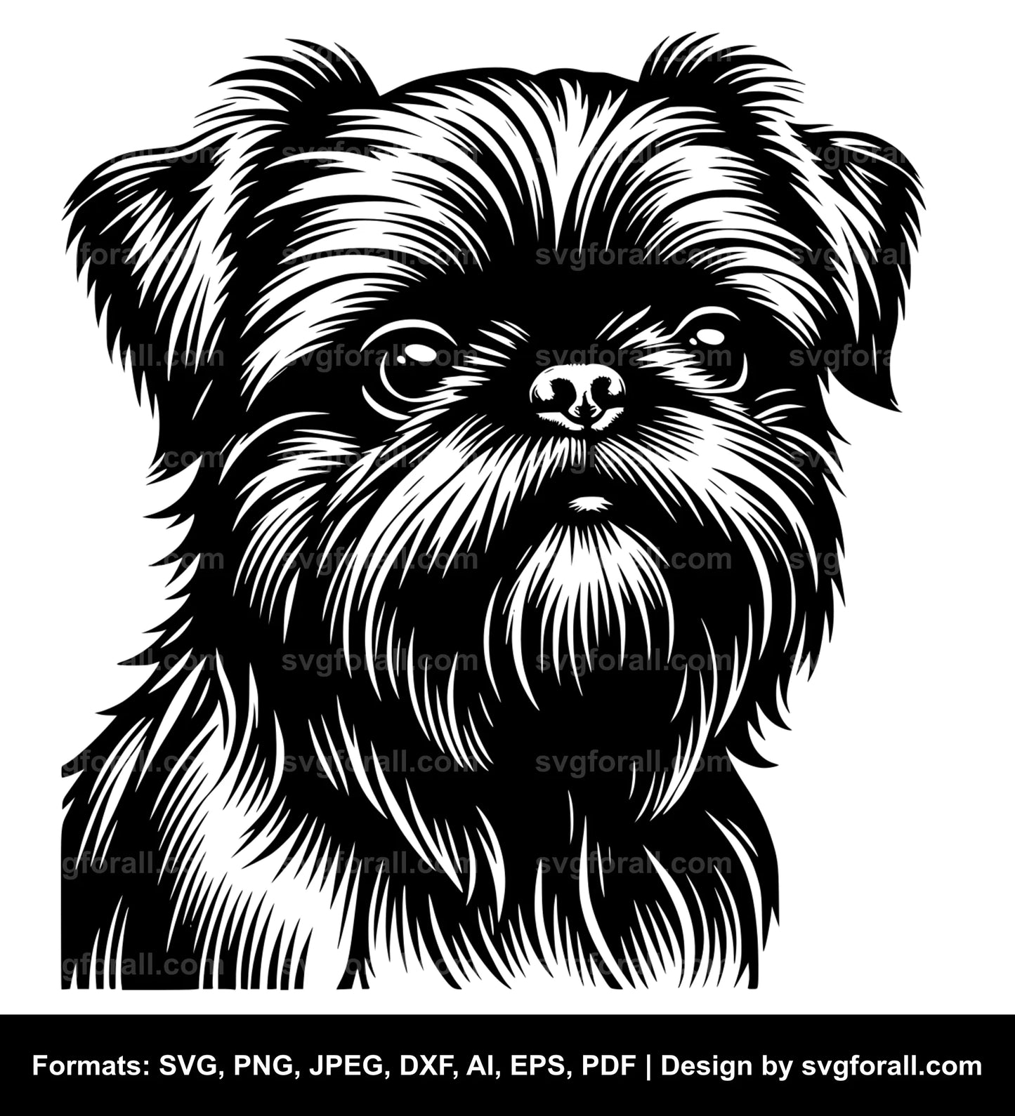 Brussels Griffon Dog SVG File