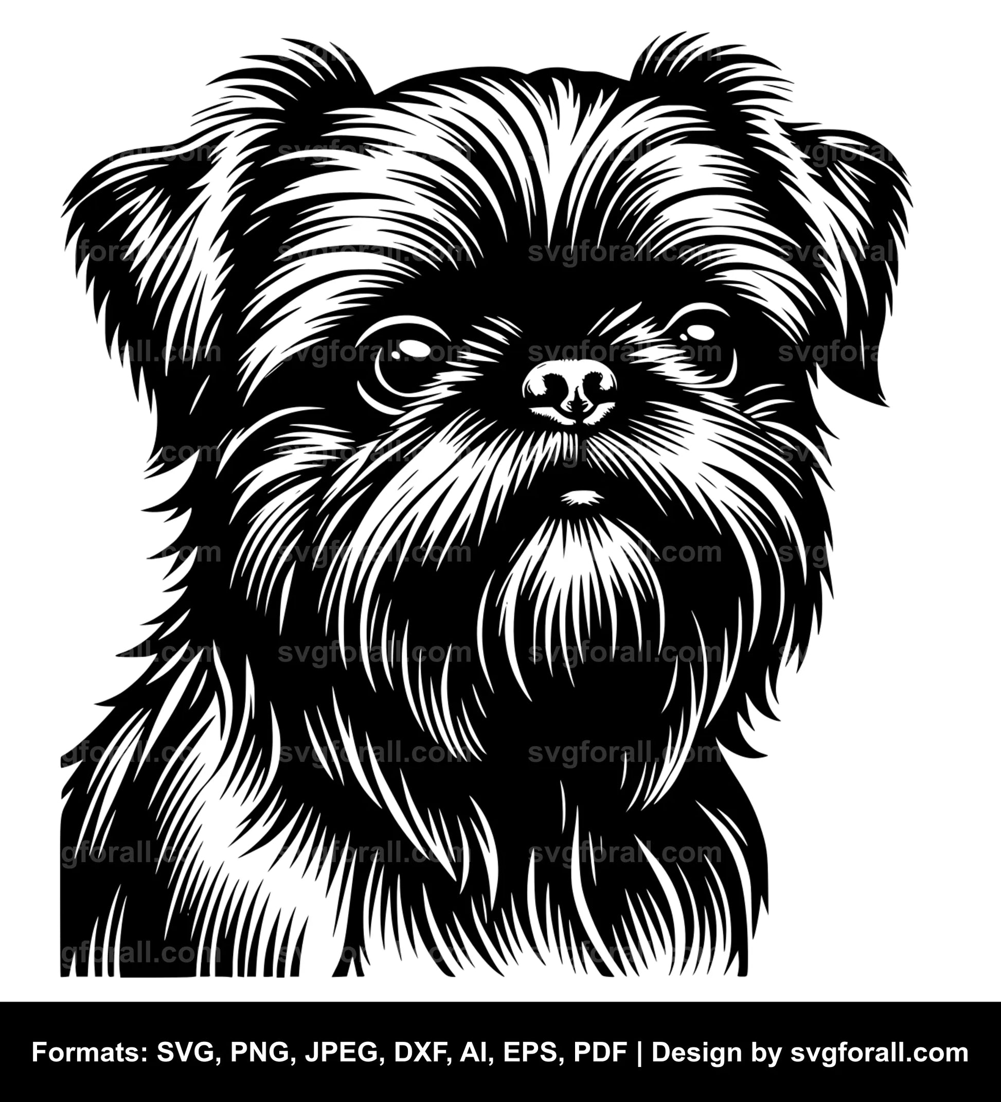 Brussels Griffon Dog SVG File