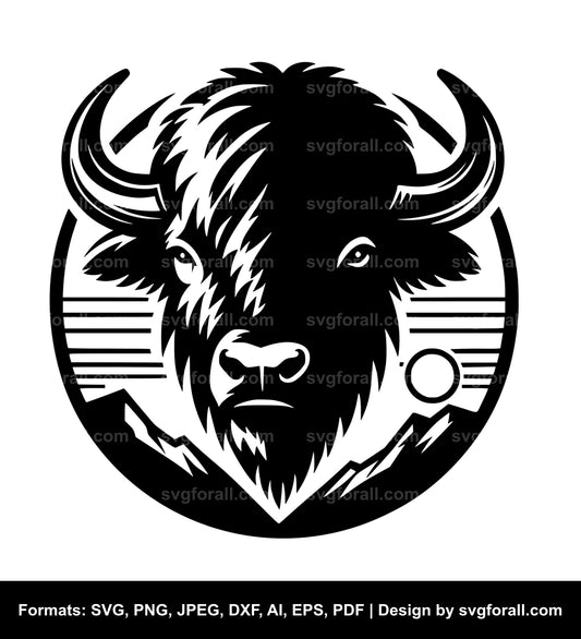 Buffalo Clipart SVG