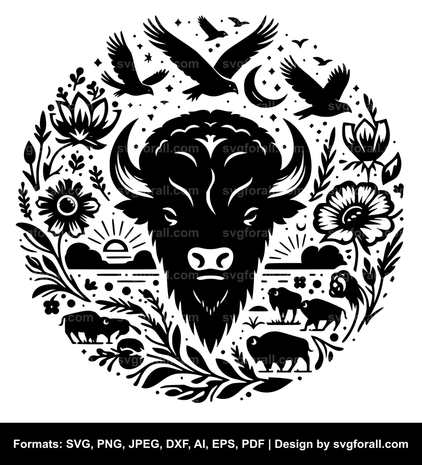 Buffalo SVG Clipart