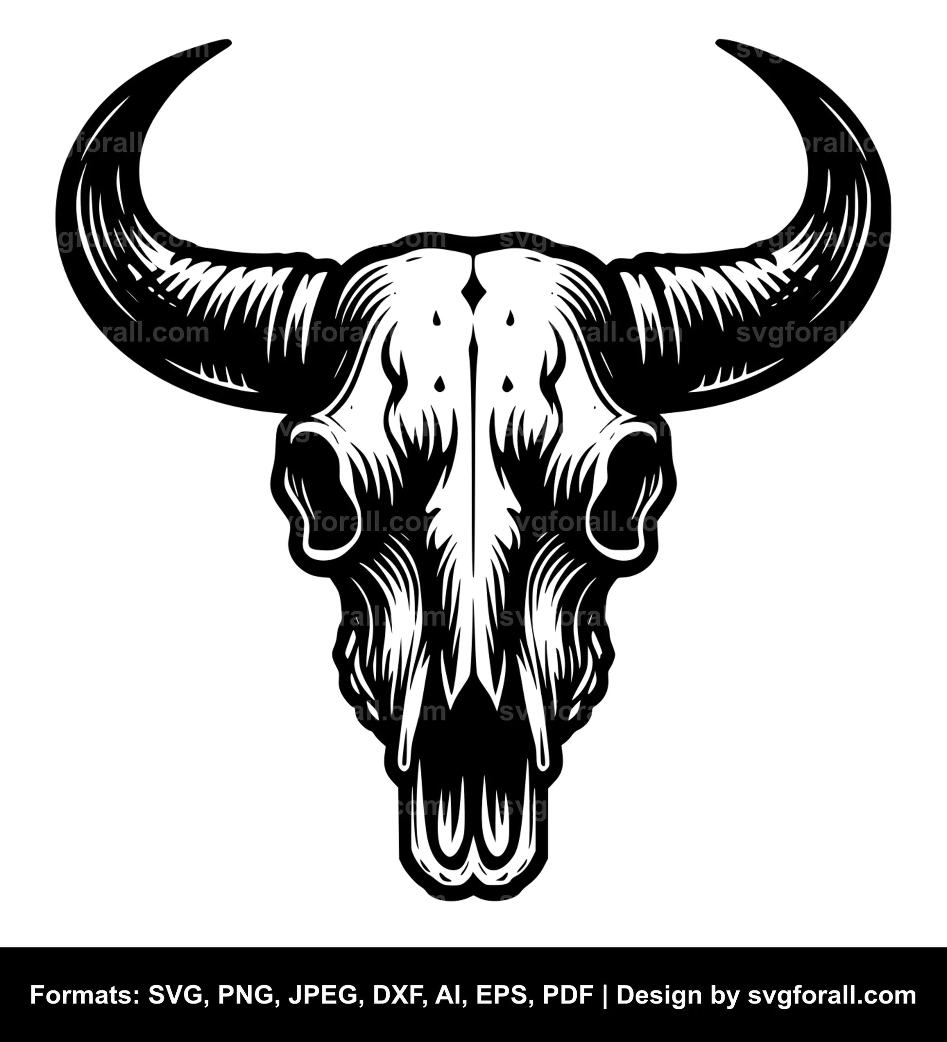 Bull Skull SVG