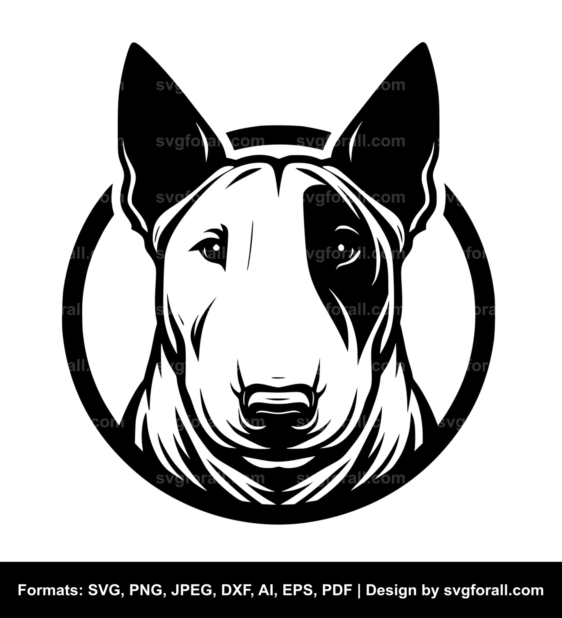 Bull Terrier Dog Cricut SVG