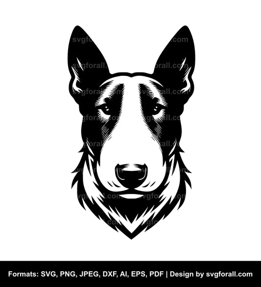 Bull Terrier Dog SVG Design