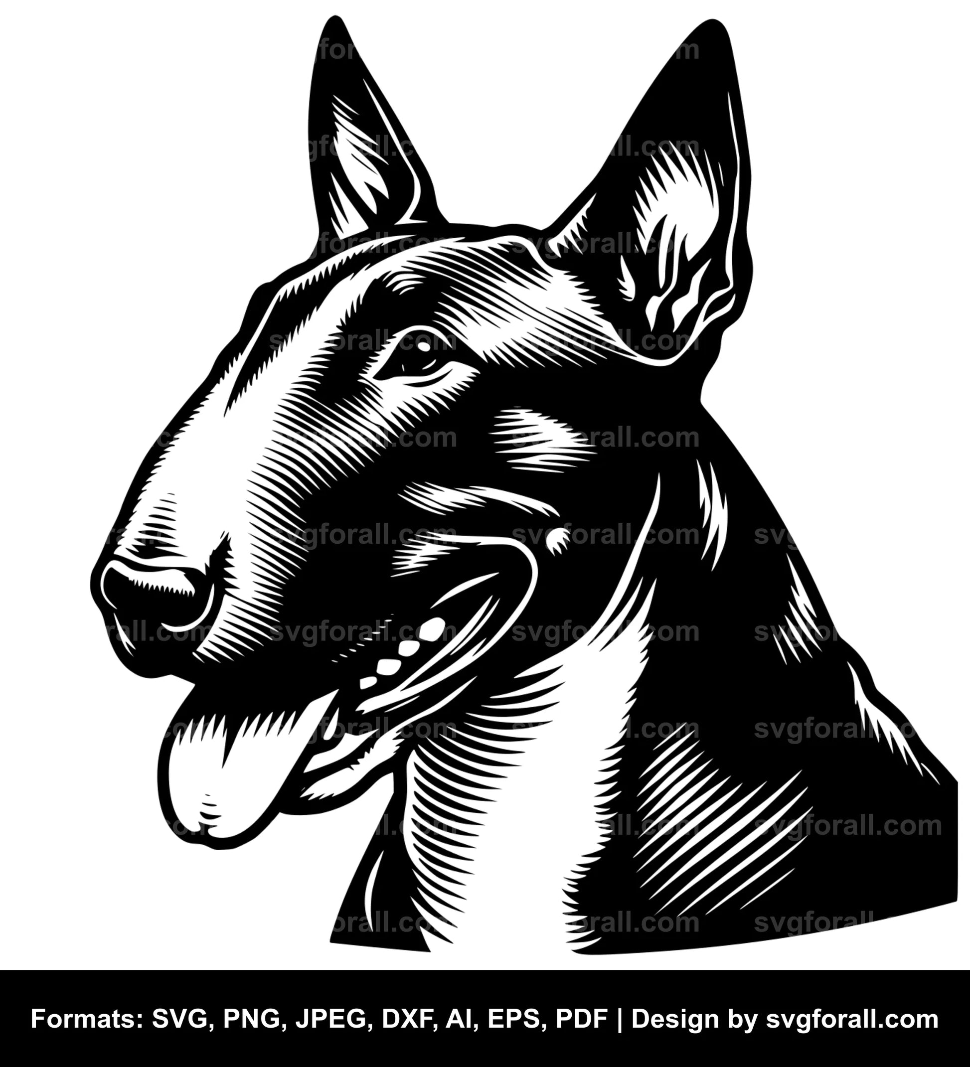 Bull Terrier Dog SVG File