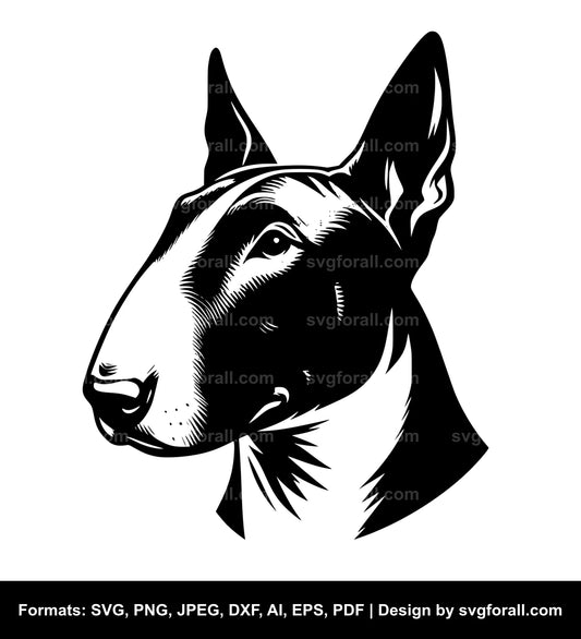 Bull Terrier Dog SVG Vector