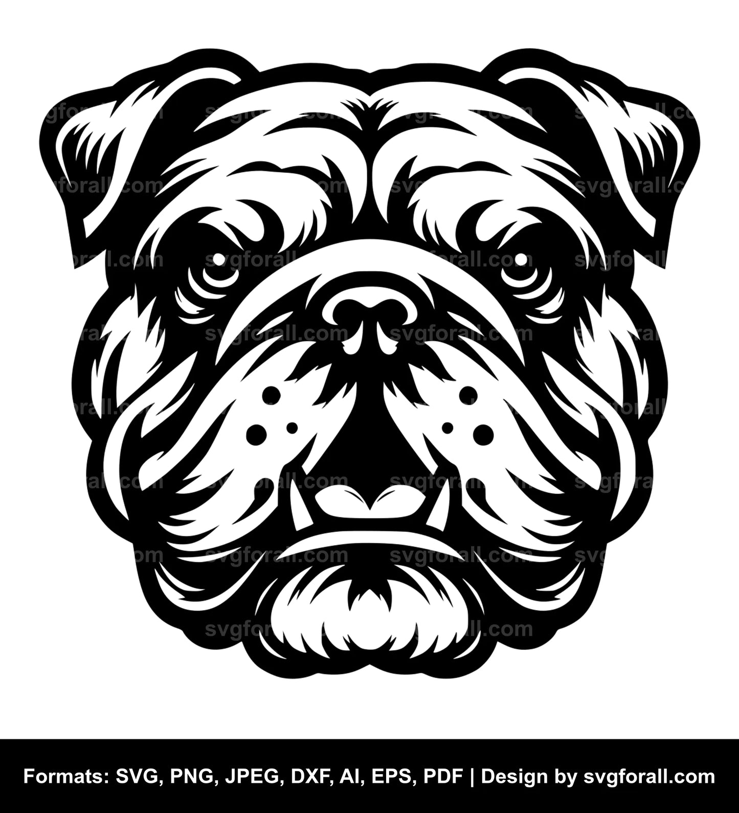 Bulldog Dog SVG