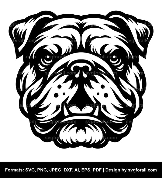 Bulldog Dog SVG