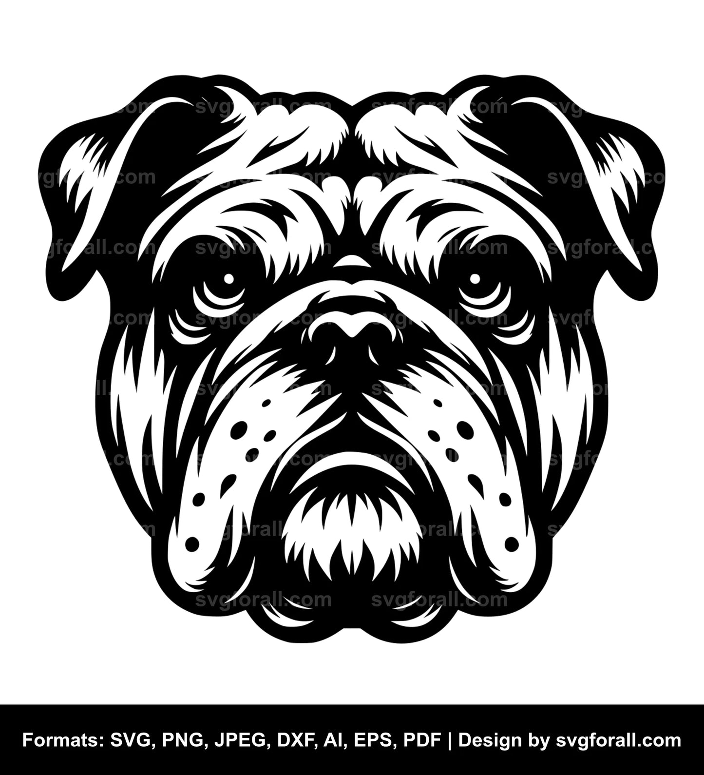 Bulldog Dog SVG File