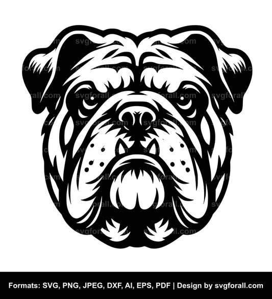 Bulldog Dog SVG PNG