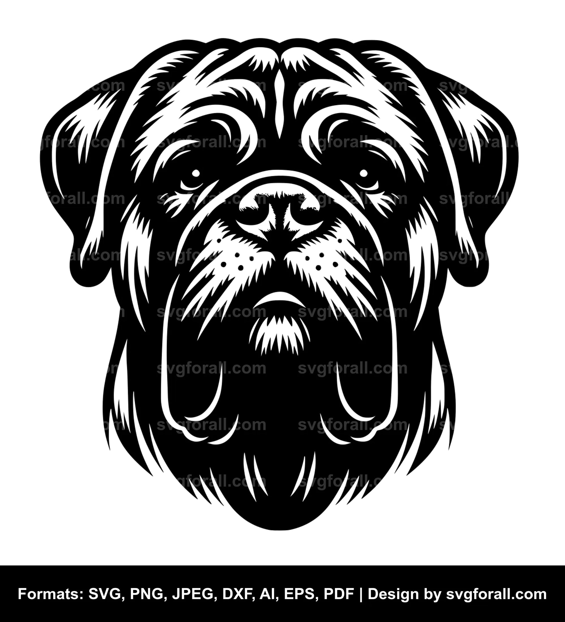 Bullmastiff Dog Cricut SVG