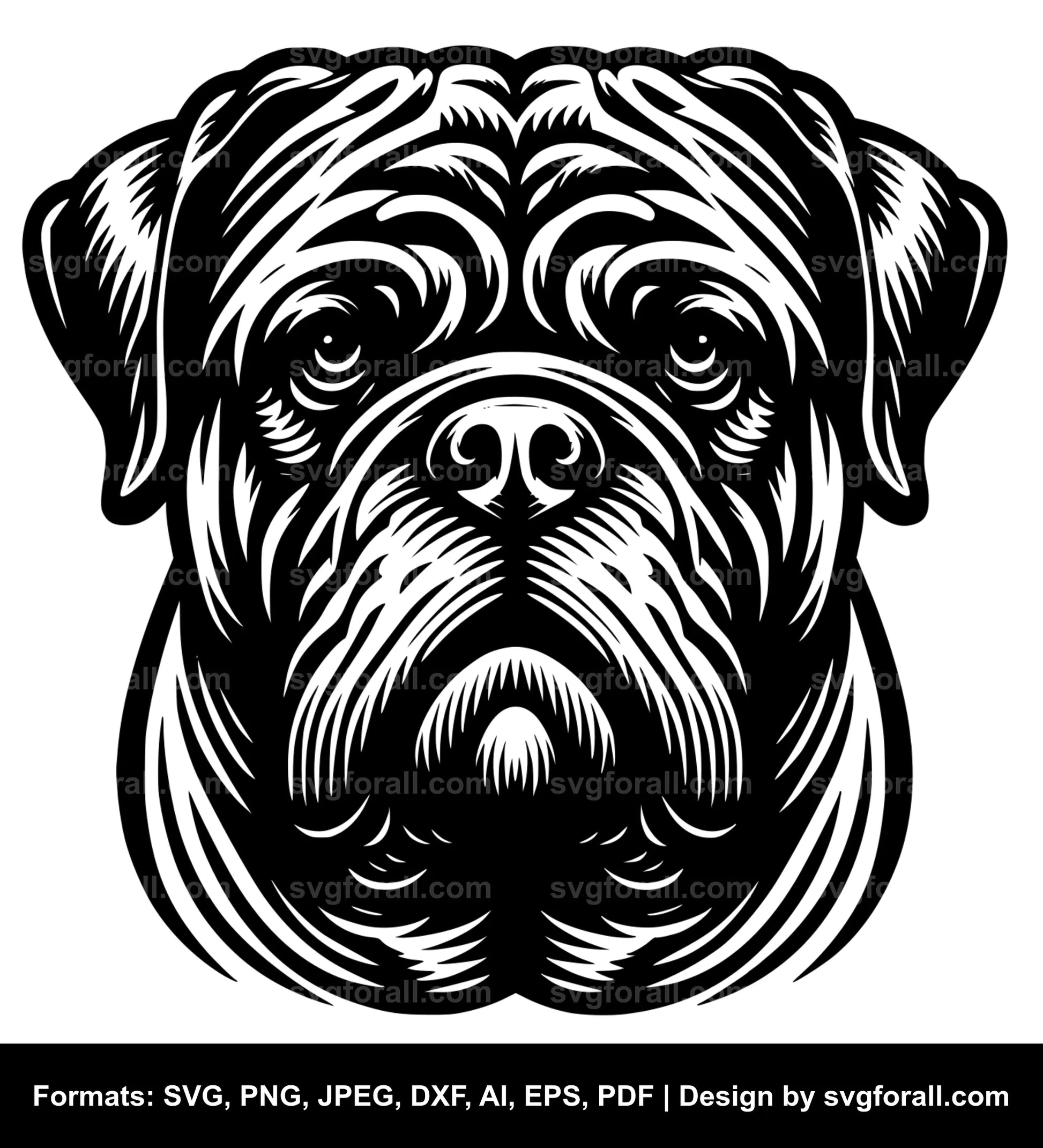 Bullmastiff Dog SVG