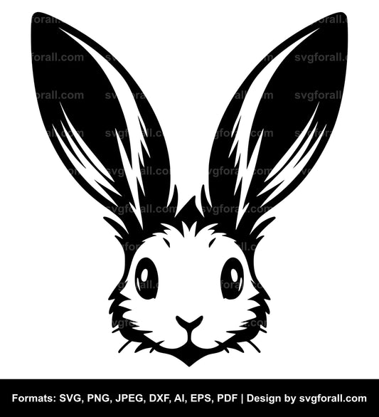 Bunny Black SVG