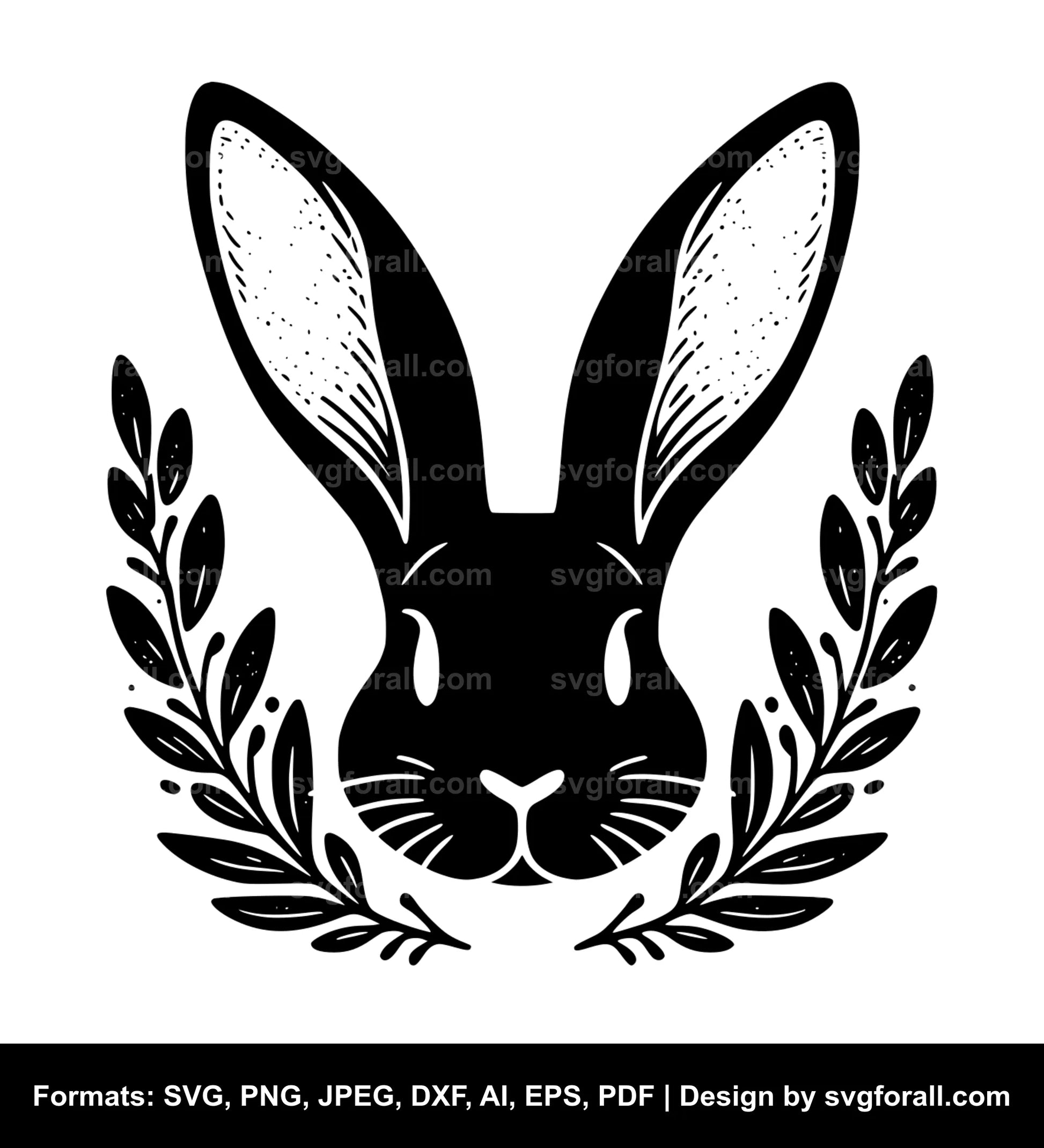 Bunny Face Cricut SVG