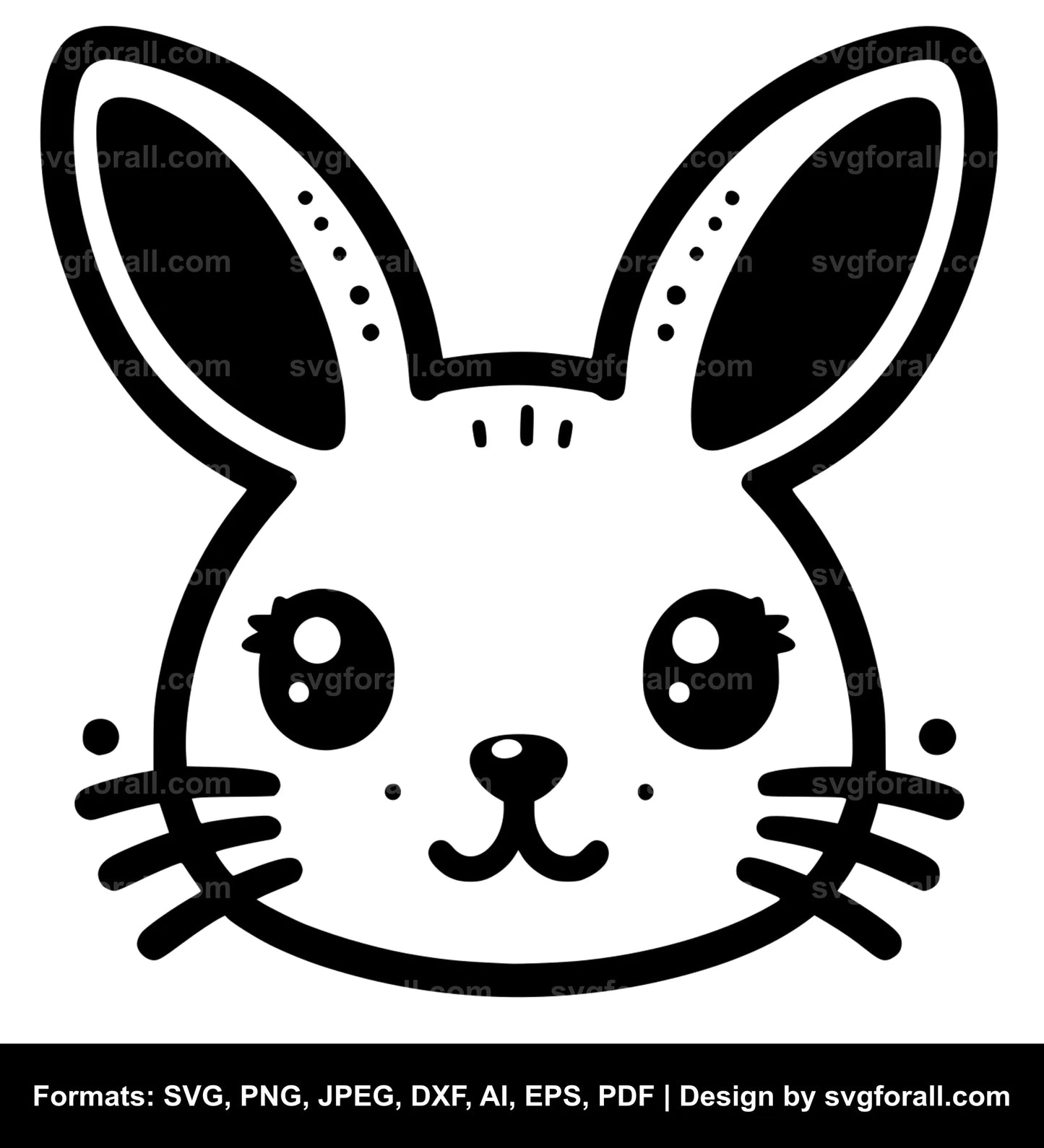 Bunny Face SVG