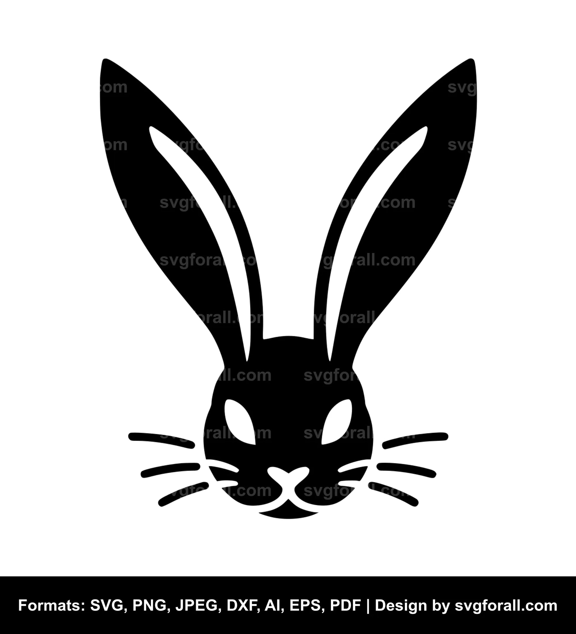 Bunny Face SVG File