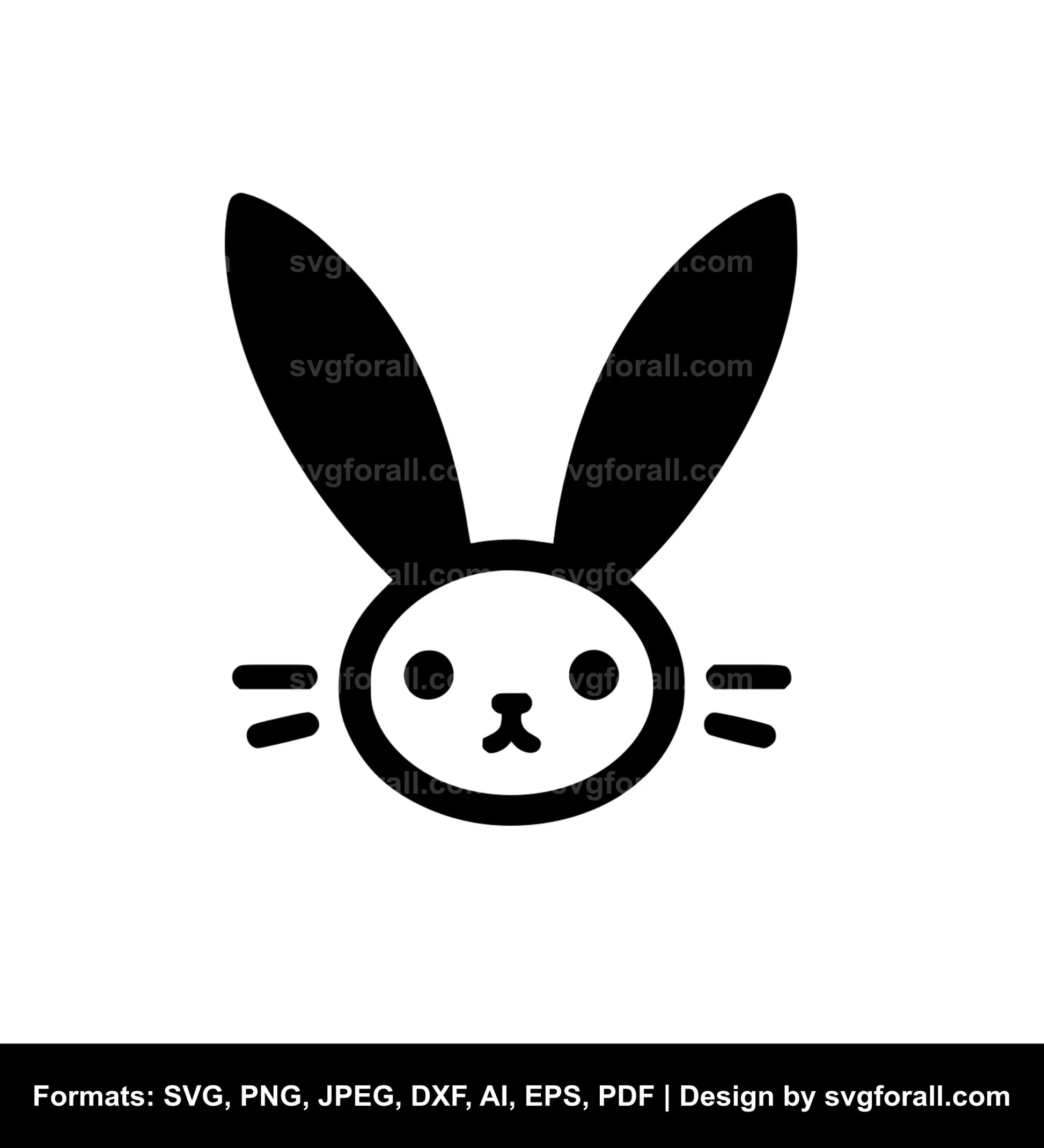 Bunny Face SVG PNG