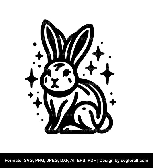 Bunny SVG Vector Image