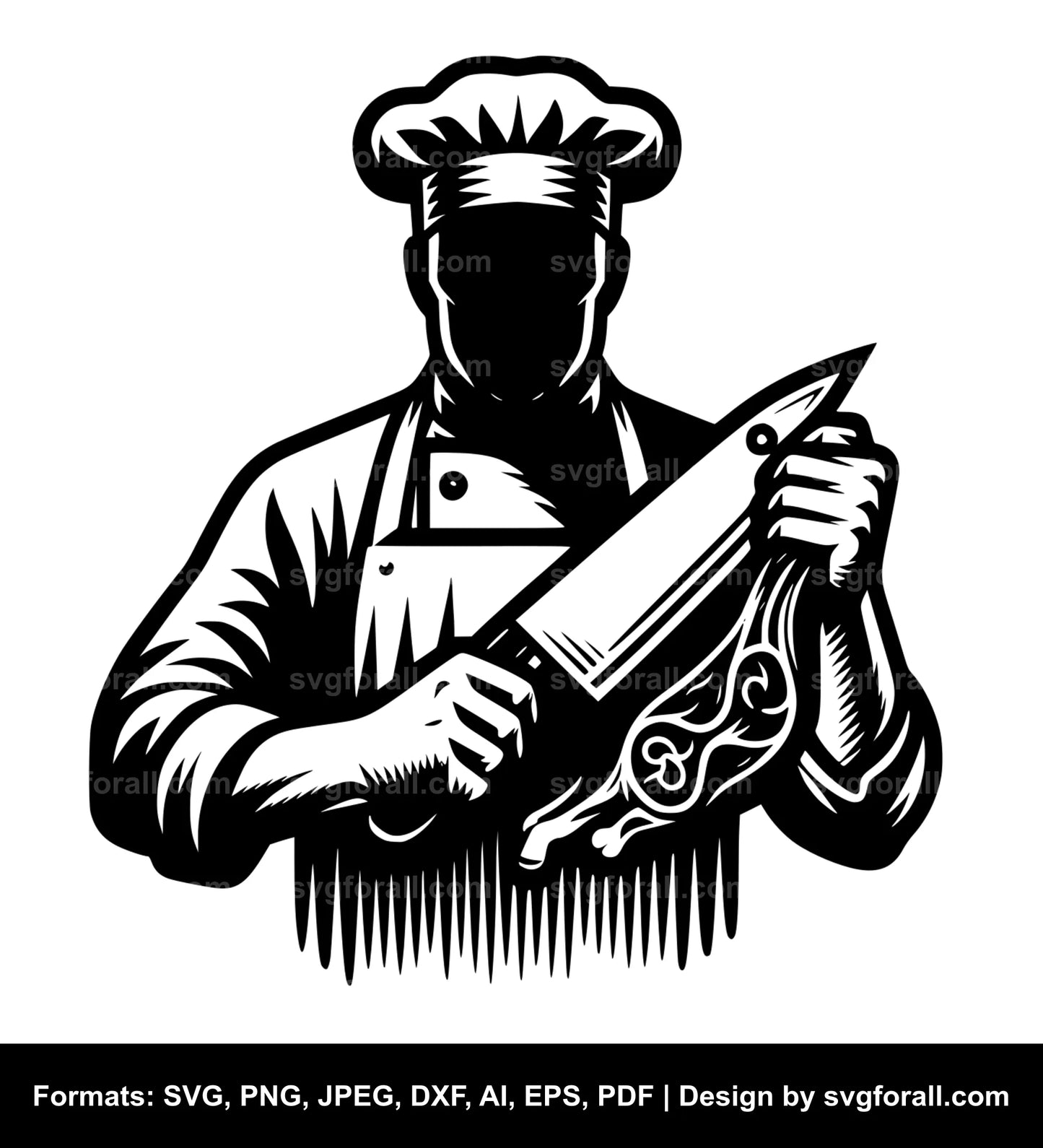 Butcher Black SVG