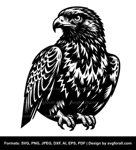 Buzzard Black SVG PNG