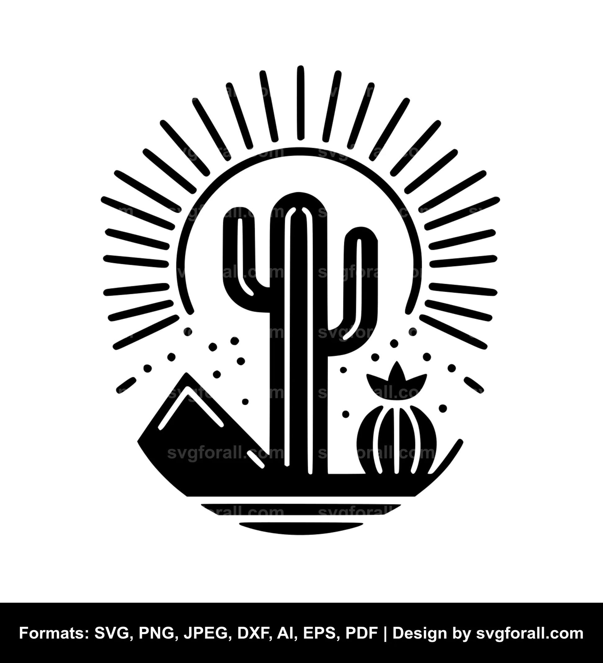 Cactus SVG Clip Art