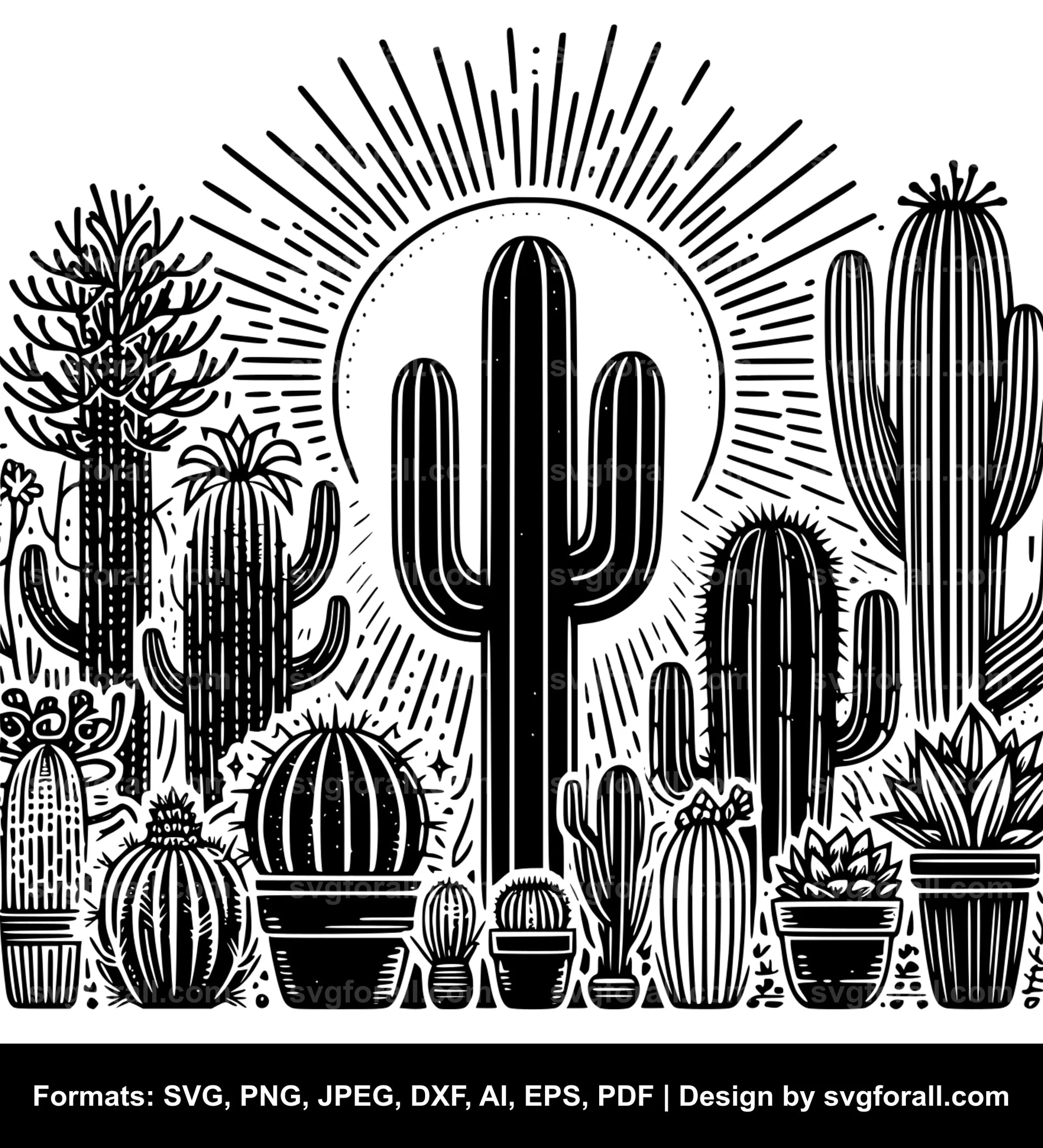 Cactus SVG Clipart