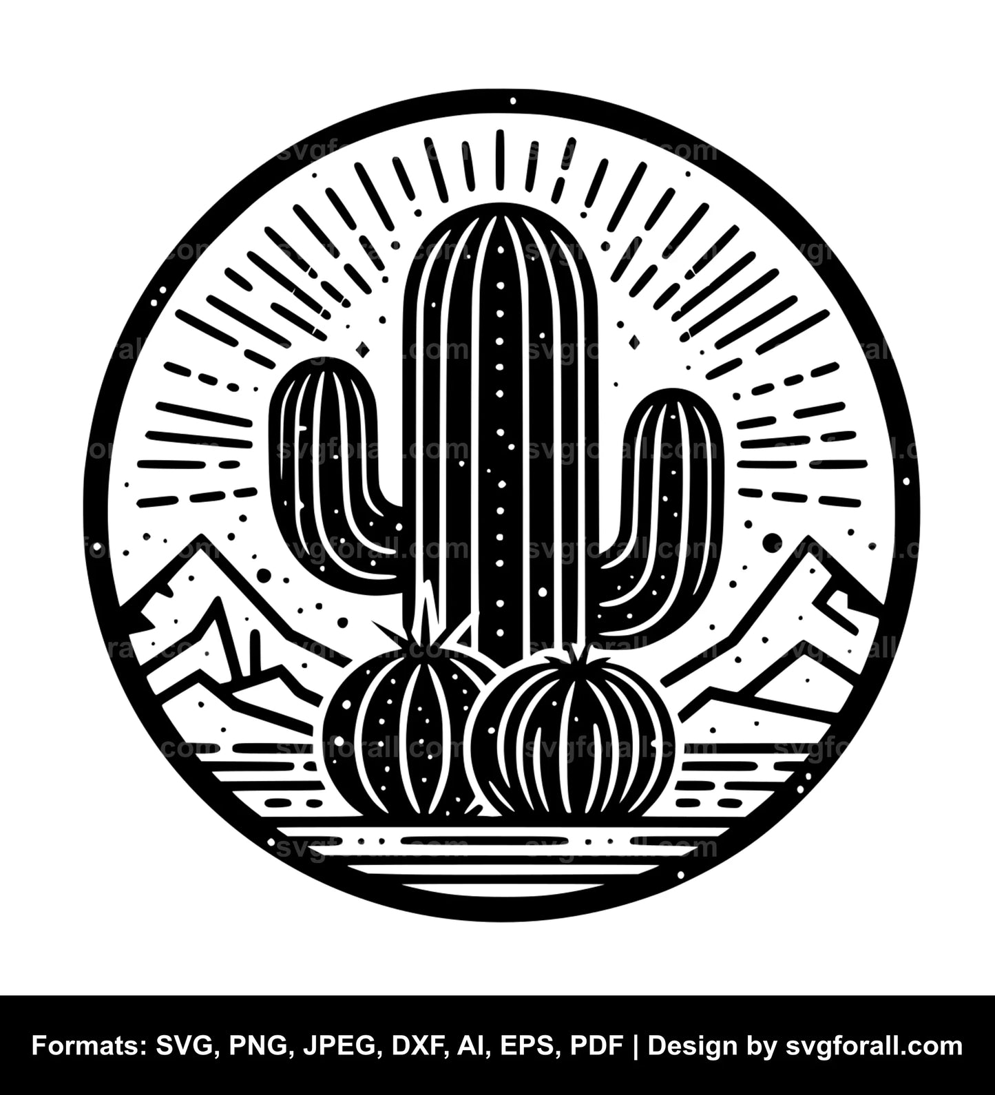 Cactus SVG PNG Image