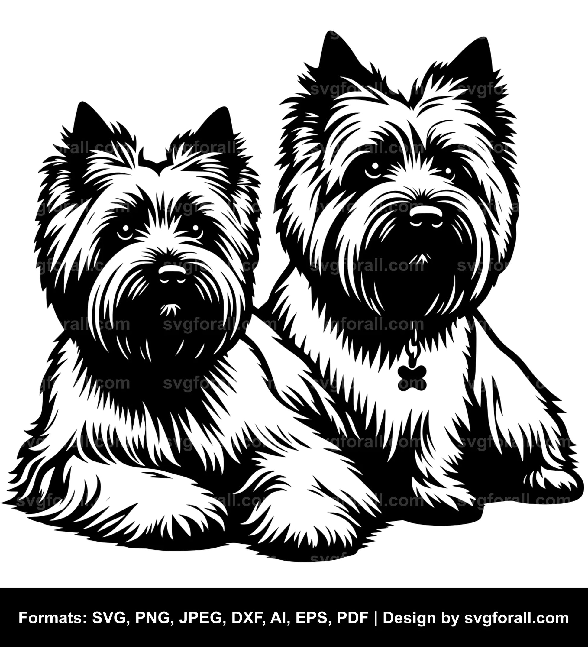 Cairn Terrier Dog SVG File