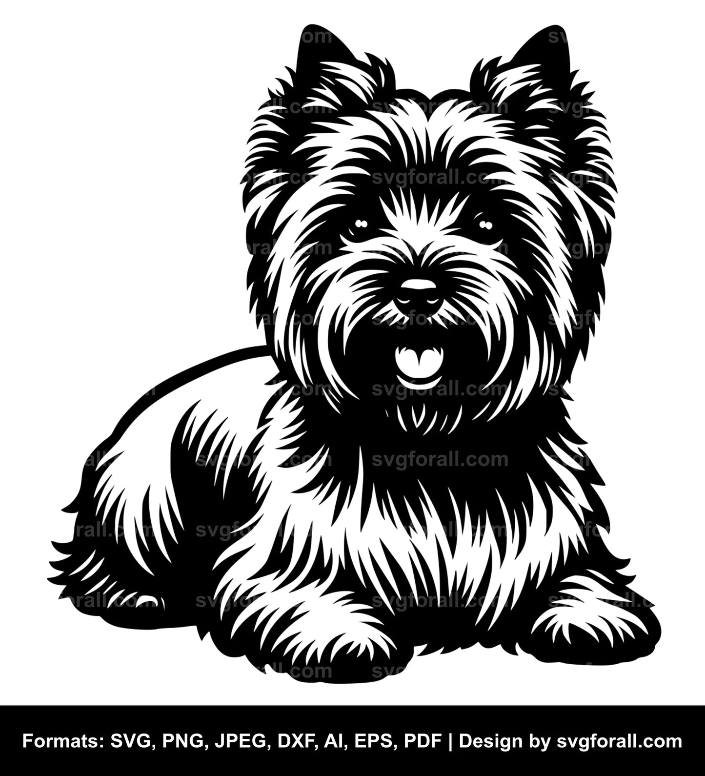 Cairn Terrier Dog SVG Vector